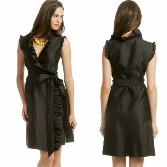 kate spade Dresses & Skirts - Kate Spade • Black Aubrey wrap dress